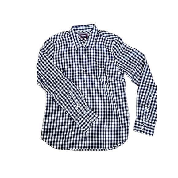 UNTUCKit Belleza Blue Gingham Checkered Preppy Button Up Shirt Women's 2 - Picture 3 of 6